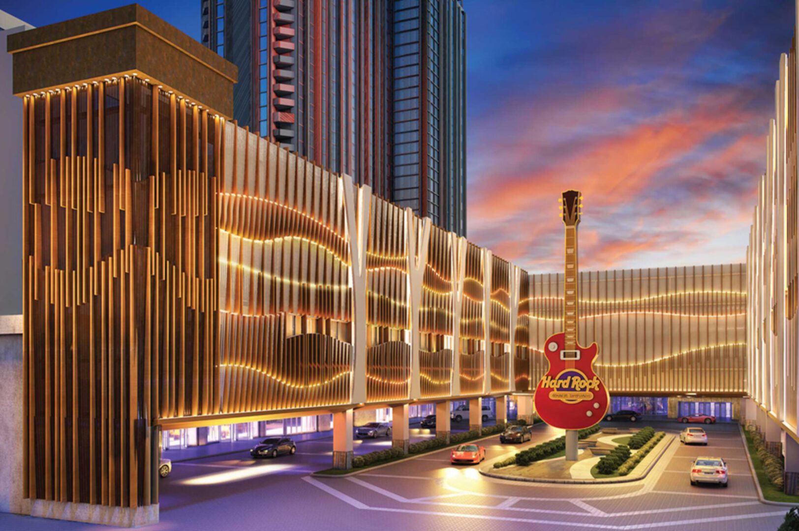 cropped hard rock atlantic city exterior with a guitar.